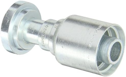 EATON Weatherhead Coll-O-Crimp 43016U-D20 Split Flange Straight Fitting, Steel, 1" Hose ID, 1-1/4" Nominal Flange Size
