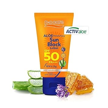 P. O Care Aloe Moisturizing Sun Block Lotion SPF 50 PA