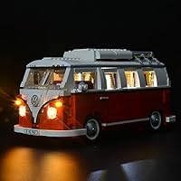 Briksmax Volkswagen T1 Camper Van Led Lighting Kit- Compatible with Lego 10220 Building Blocks Model- Not Include the Lego Set