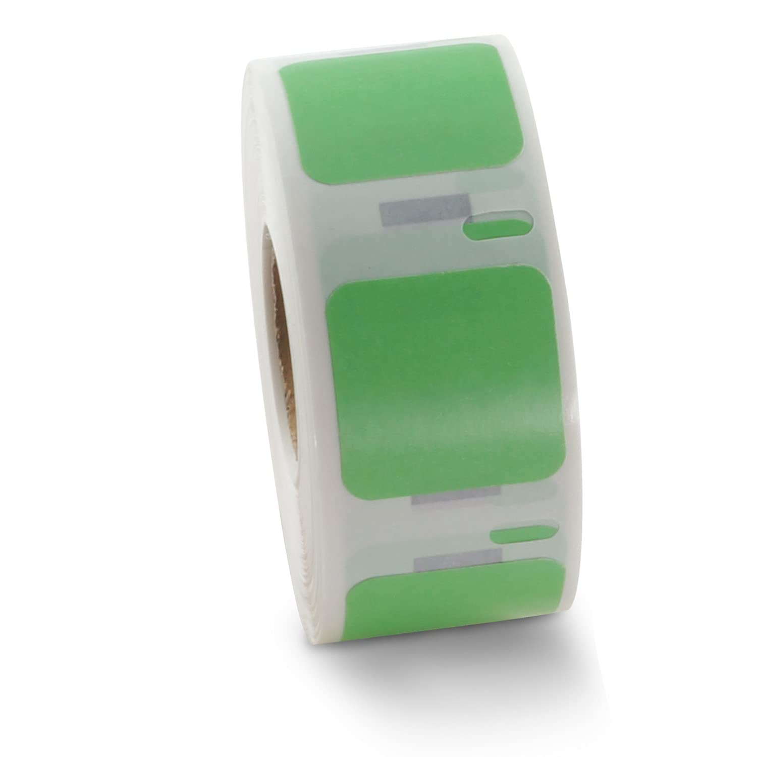BETCKEY - 2 Rolls Green Small Multi-Purpose Labels Compatible with DYMO S0929120, 25mm x 25mm, 1500 Colored Labels Compatible with DYMO LabelWriter 450, 4XL, NOT Fit 550 or 5XL