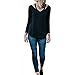 iGENJUN Women's Long Sleeve V-Neck T-Shirt Casual Loose Tops