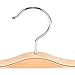 RoyalHanger Wood Hangers 10-Pack, Pants Hangers Skirt Hangers Wooden Hangers with 2 Adjustable Clips, Natural Finish
