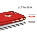 RANVOO iPhone 7 Plus Case, Slim Fit Thin Hard Stylish Cover 3 in 1 Detachable Case, Red [Clip-ON Series]
