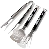YouTheFan NFL Oakland Raiders Spirit Series 3-Piece BBQ Set