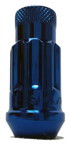 Muteki 32902U SR48 Series Blue 12mm x 1.25" Thread Size Open End Locking Lug Nut Set