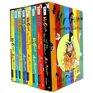 Mr Gum Collection 8 Books Box Gift Set Pack Andy Stanton Collection (You're A Bad Man Mr Gum, Mr Gum & Biscuit Billionaire, Mr Gum & The Goblins, Mr Gum & The Power Crystals, Mr Gum & The Dancing Bear, What's for Dinner, Mr Gum?, Mr Gum and the Cherry Tree, Mr Gum and the Secret Hideout)