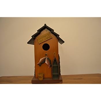 Amazon Com Amish Wares Wooden Standing Birdhouse Resembling A