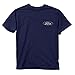 Buck Wear Men's Ford - Barbed Flag Cotton T-Shirt, Navy, X-Large