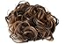 PRETTYSHOP BUN Up Do Hair Piece Hair Ribbon Ponytail Extensions Draw String Scrunchie wavy Brown mix # 2T30 HK107
