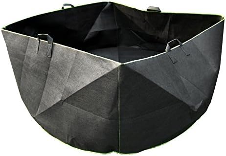 SucceBuy Grow Bag 500 Gallon Garden Planting Bags With 4 Handles Grow Pot Fabric Black