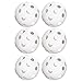 Crown Sporting Goods 6-Pack of 12-inch Plastic Softballs – Perforated Practice Balls for Sports Training & Wiffle Ball