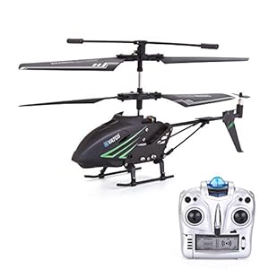 RC Helicopter, Remote Control Helicopter with Gyro and LED Light 3.5HZ Channel Alloy Mini Helicopter Remote Control for Kids & Adult Indoor Outdoor Micro RC Helicopter Best Helicopter Toy Gift