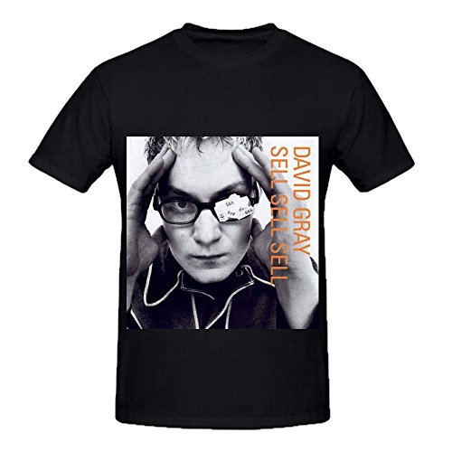 David Gray Sell Sell Sell Rock Mens O Neck Big Tall T Shirts Black