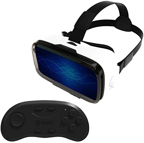 Virtual Reality headset for iPhone and Android 2017 Latest Edition Just Released 3D VR Goggles with Immersive Large Screen Experience 3D Glasses For Movies and Games Plus Remote Control