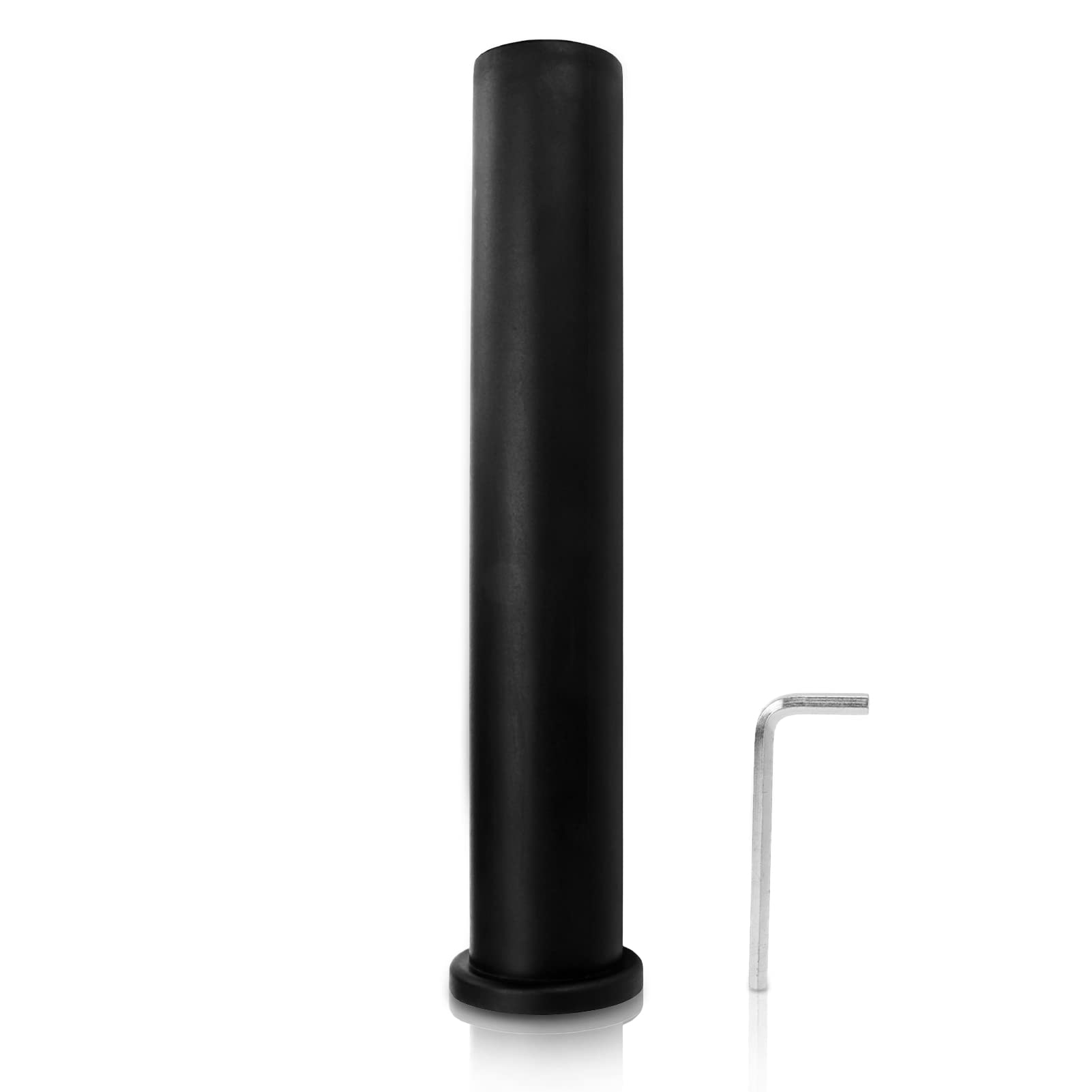 Nylon Olympic Adapter Sleeve, 1.97in Converts 0.98" Standard Weight Plate Posts to 1.97" Olympic Weight Plate Posts, Standard Barbell Bars, Removeable End Cap, with Hex Wrench (303)