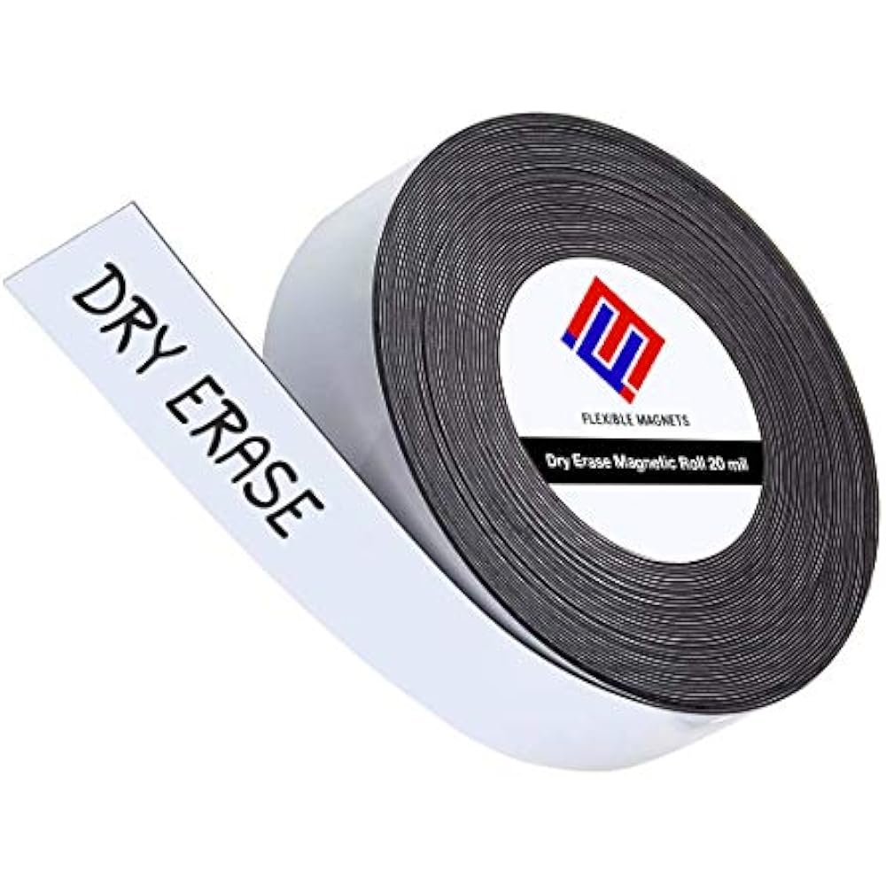 Dry Erase Magnetic Strips Roll Of Writable Whiteboard Magnets 