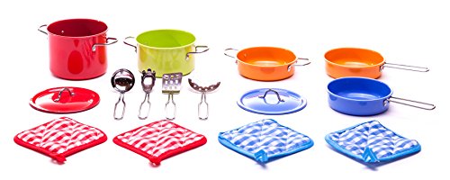 Children's 15 Pc Deluxe Cookware Play Set