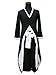 Lifeshoppingmall Bleach Ichigo Bankai Costume Set, Black/White/Red,Medium
