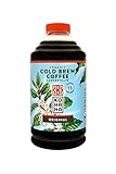 Kohana Cold Brew Coffee Concentrate, 32 ounces. Organic, Fair Trade, healthy, iced coffee, energy drink. Low-acid instant coffee. Convenient, travel mug friendly. Serves 6-8.