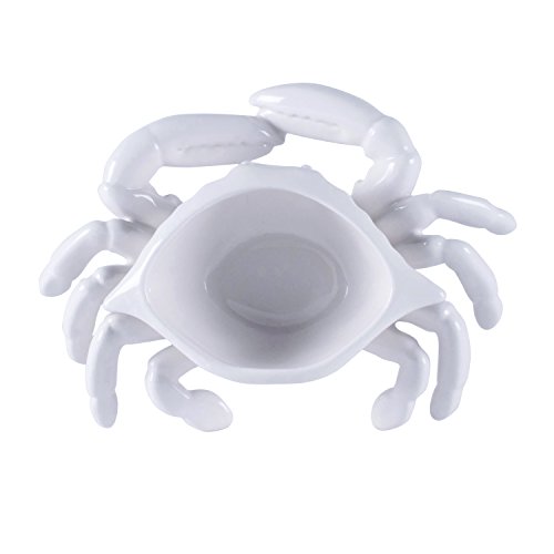 Cape Coral Collection, Crab Butter Dish, White