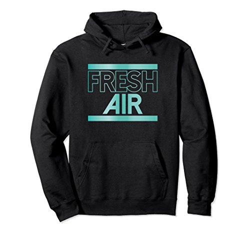 Unisex Fresh Air Island Green Hooded Sweatshirt Foamposites Men XL: Black