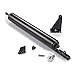 Ideal Security SK3015BL SK3015 Pneumatic Closer for Extra-Heavy Storm Doors 1.5 inch Diameter with Torsion Bar, Black