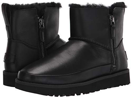 leather uggs with zipper