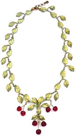 Morello Cherry Statement Necklace for Silver Seasons (Ours Exclusively)...