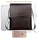 Alena Culian Business Man Bag Classic Plaid Design Men Messenger Bag Shoulder Bag(brown)