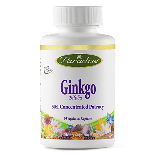 Paradise herbs ginkgo biloba 50:1 24% and 6% vegetarian…