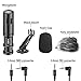 Neewer CM14 Video Microphone Vlogging Livestream Recording Mic for Sumsang Huawei, DJI Osmo Mobile 2, ZHIYUN Smooth Q Smooth 4 Feiyu Vimble Canon Sony DSLR Cameras and More