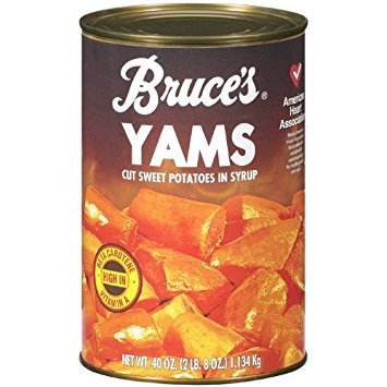 Bruce's Yams, Sweet Potatoes in Syrup, 40 oz can (4 pack)