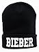 Leegoal Unisex Winter Warm Letters Printed Knit Hat,Black 10
