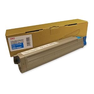 Image of Okidata 42918983 Toner Cartridge for C9650 Series Printers, 16500 Page Yield, Cyan