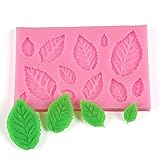 Clearance Tuscom Rose Leaves Washable Reusable Cake Mold,for Fondant Mould Cake Decor Sugar Chocolate Mold (Pink)