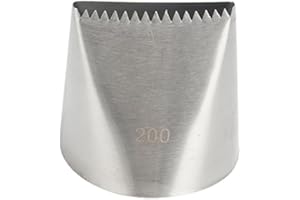 Cake Decorating Icing Tips Set, Crumb Coat Piping Tips, Professional Decorating Tools (Large#200)