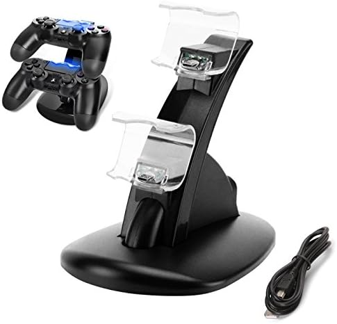 PS4 Controller Charger, Fashioneey DualShock 4 Mini Charging Station Dock with LED Indicator For Sony PlayStation 4 Controller