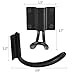 10 Pcs Wide Wall Hooks, HOVEOX Black Modern Single Hooks Zinc Alloy Sturdy Clothes Towel Hangers Storage Organizer Hook for Garage/Bathroom/Living Rooms & 50Pcs 0.5 Inch Iron Screws & Free Screwdriver