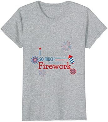 Womens I Sparkle So Much I Could Be A Firework 4Th Of July Tshirt XL Heather Grey