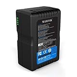 MAXOAK V Mount Battery 158Wh 10700mAh 14.8V V Lock Battery w/D-tap USB & Adapter Charger for Sony URSA BMCC Canon EOS Camcorder Camera LED Panel(TSA Approved for Airline Travel)
