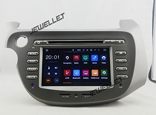 Eight core 1024*600 HD screen Android 6.0 Car DVD GPS Navigation for Honda fit Jazz 2009-2013 with 3G/Wifi, DVR OBD 1080P