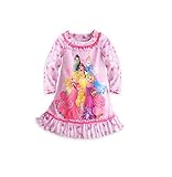 Disney Store Princess Dream Team Long Sleeve Floral Nightshirt Nightgown Girls