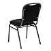 Flash Furniture Hercules Stacking Banquet Chairs with Padded Seats, Vinyl Upholstered Event Chair with 500-lb. Static Weight Capacity, Set of 4, Black