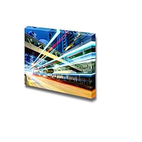 Hong Kong Traffic at Night Wall Decor