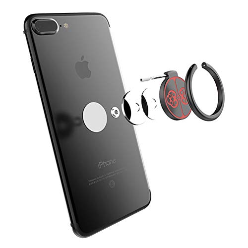 2 PCS Lazy Finger Brackets, 2pcs Zinc Alloy Electroplating Process Magnetic Adsorption Phone Ring Holder 360 Degree Rotating Bracket Stand for Phone