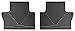 WeatherTech All-Weather Floor Mats for Lexus RX - 2nd Row (W132), Black