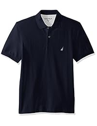 Camiseta náutica polo de piqué y algodón de mangas cortas para hombre