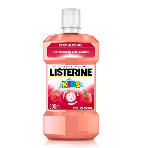 Kids Enjuague Bucal Niños 6+, Sabor Frutos Rojos, 500 ml