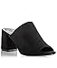 RF ROOM OF FASHION Women's Slip On Peep Toe Mules Stacked Chunky Heel Heeled Sandals
