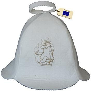 Allforsauna Sauna Hat Russian Banya Cap 100% Wool Felt Modern Lightweight Head Protection for Men and Women | Saunaman